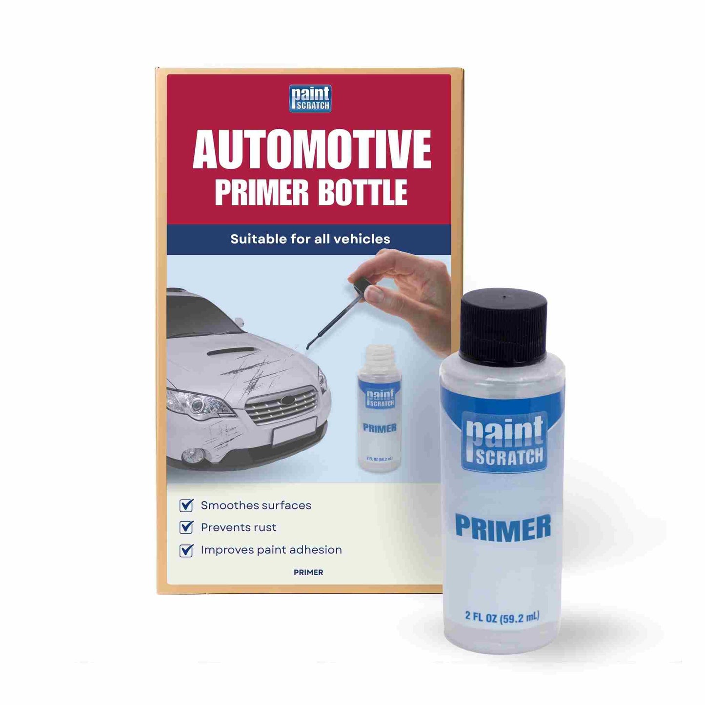 Automotive Primer Bottle with Built-In Brush (Multiple Sizes)
