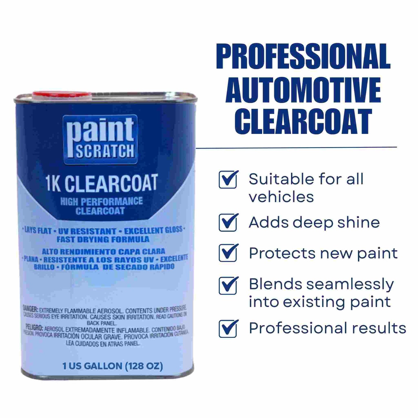 Professional-Size Automotive Clearcoat for Spray Guns (Multiple Sizes)