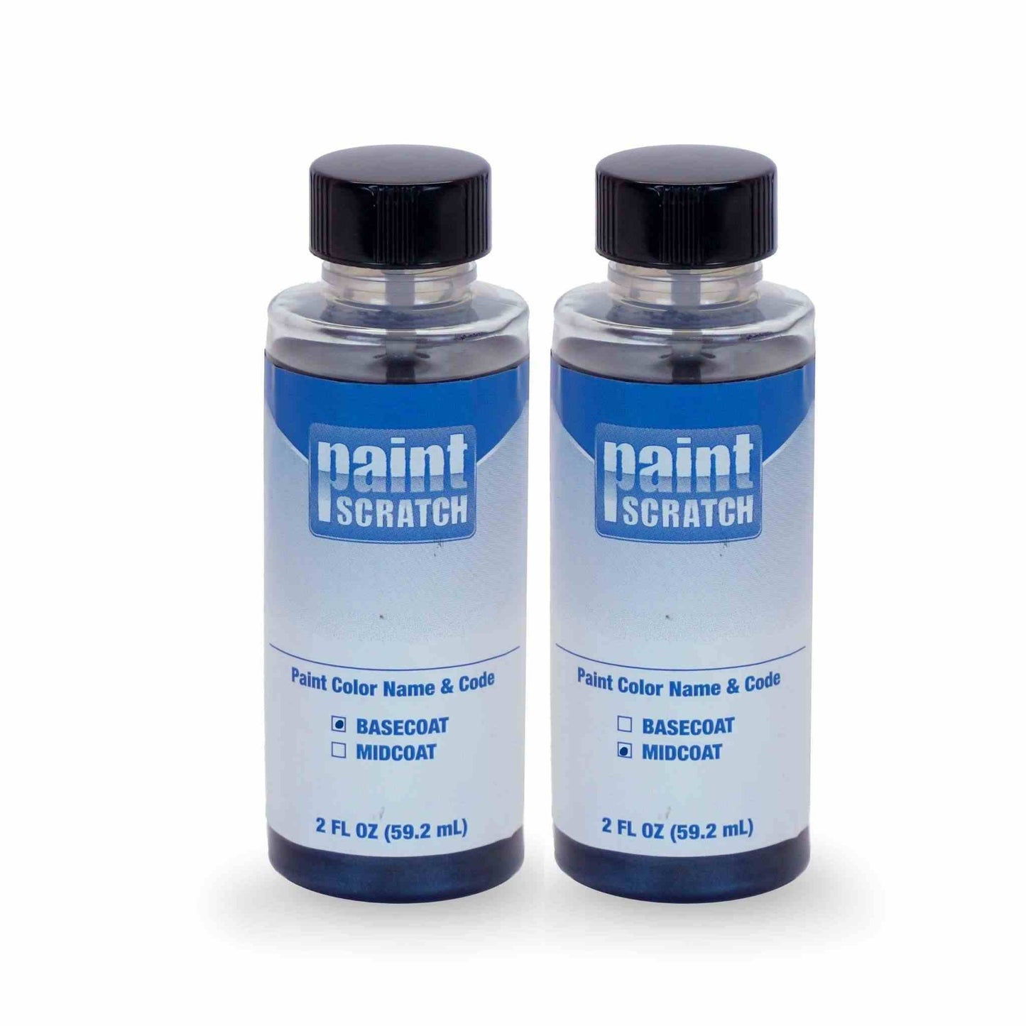 Volkswagen Oynx White Pearl Tricoat (L0K1/04) Exact-Match Tricoat Brush Bottles – DIY Repair for Medium Chips and Scratches (Two 2oz bottles)